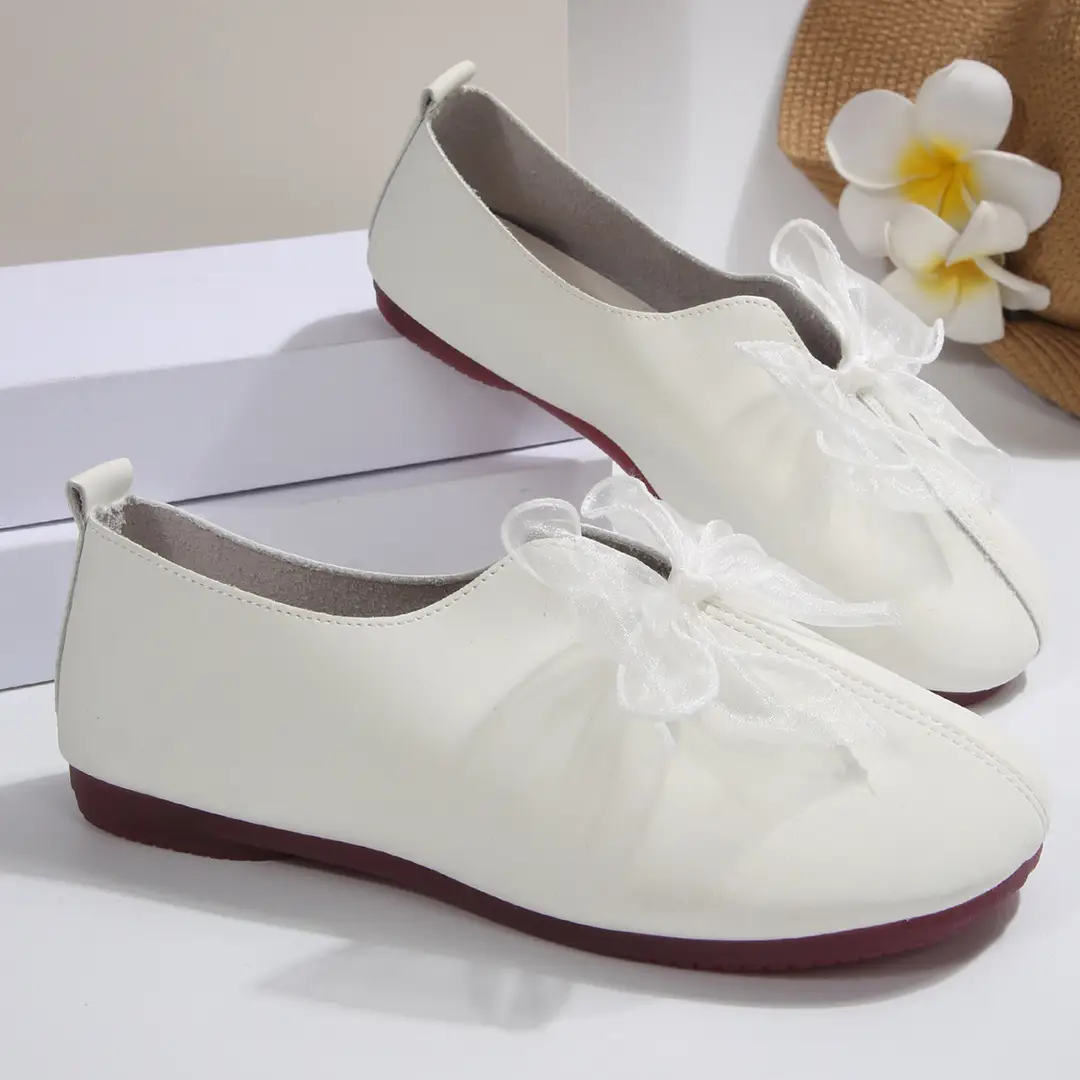 French Style Women's Retro 2025 New Outer Wear Round Toe Soft Sole Bow Decorated Mary Jane Shoes — feature 7