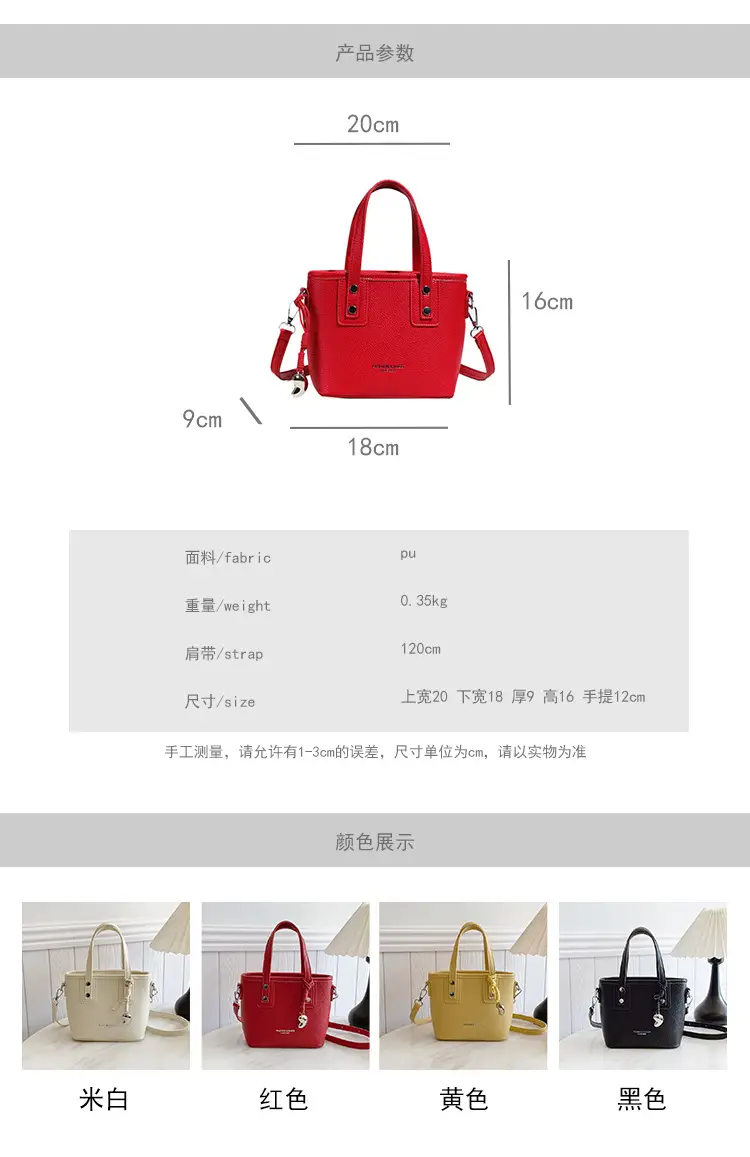 Red Korean Style Shoulder Crossbody Bag for Women — feature 3