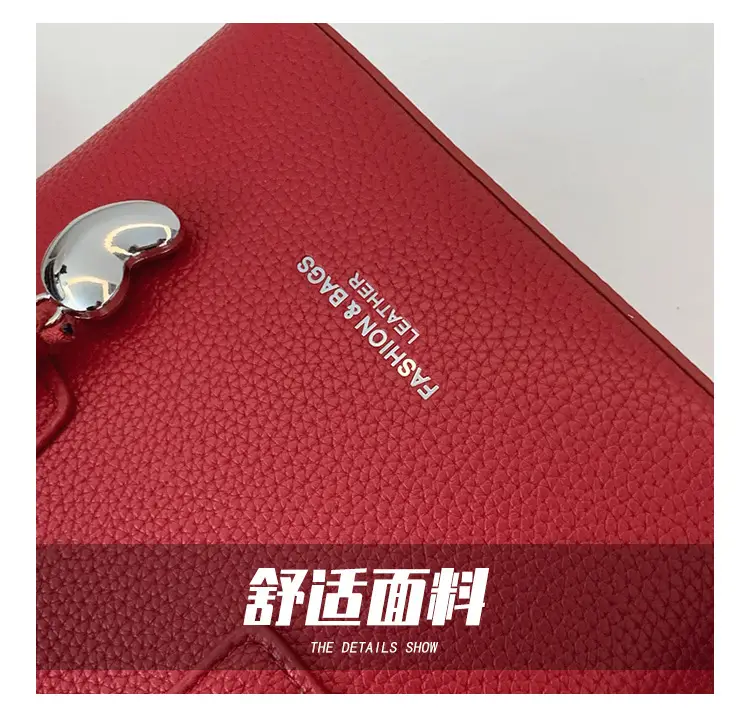 Red Korean Style Shoulder Crossbody Bag for Women — feature 5