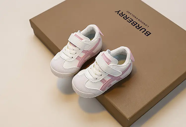 White Blue Red Toddler Sneakers for 1-3 Years — feature 2