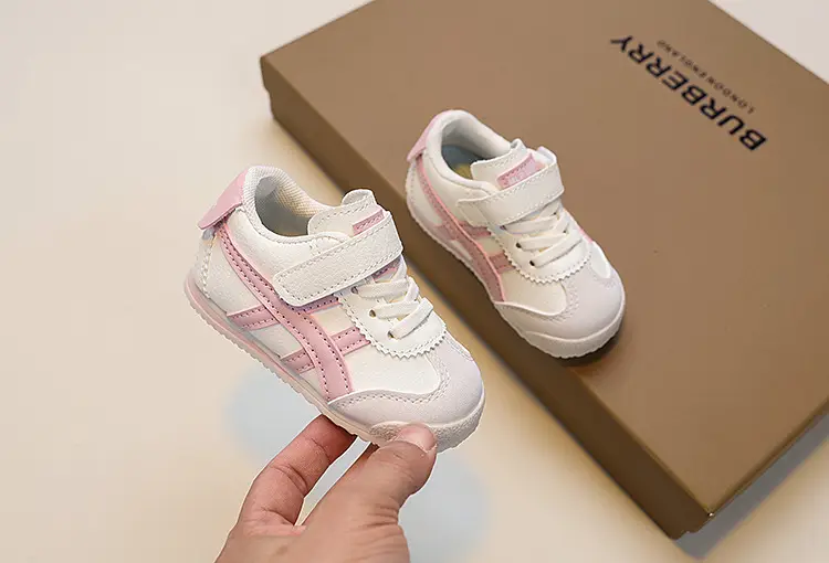 White Blue Red Toddler Sneakers for 1-3 Years — feature 3