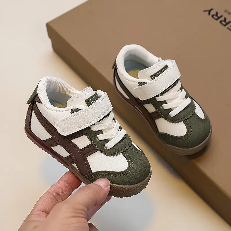 White Blue Red Toddler Sneakers for 1-3 Years