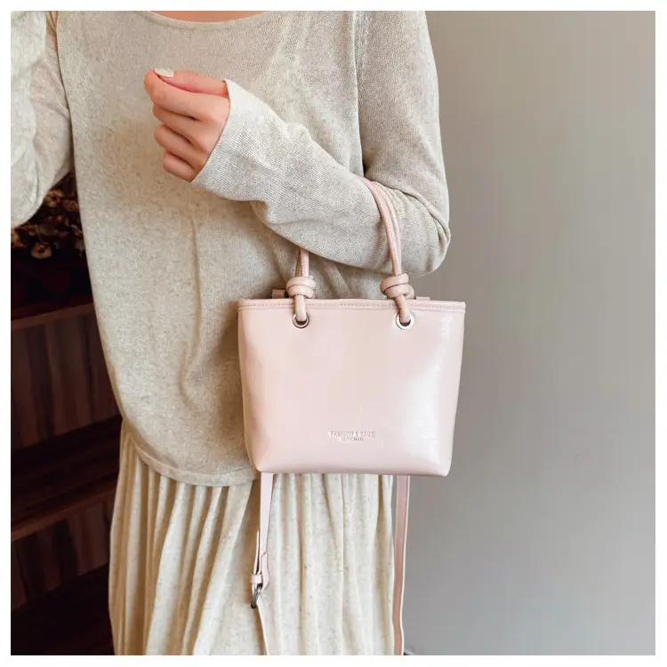 Light Blue Korean Style Shoulder Bag with Teddy Bear Charm — feature 25