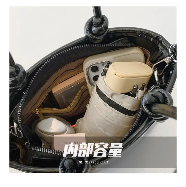 Light Blue Korean Style Shoulder Bag with Teddy Bear Charm — feature 6