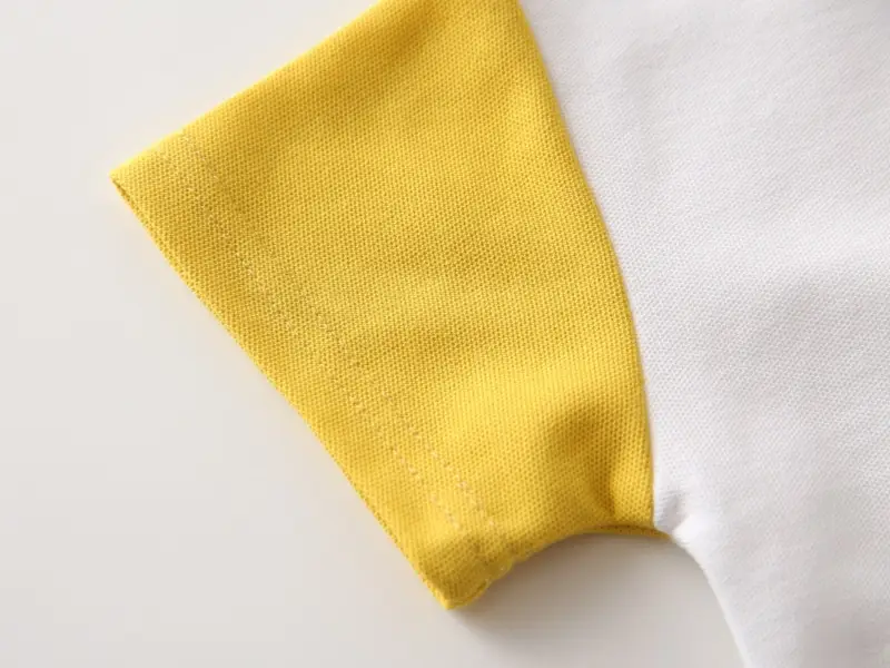 Children's Blue Yellow Dinosaur Polo T-Shirt — feature 10