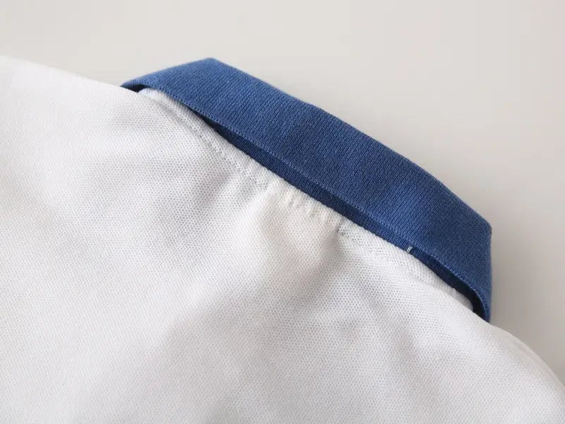 Children's Blue Yellow Dinosaur Polo T-Shirt — feature 11