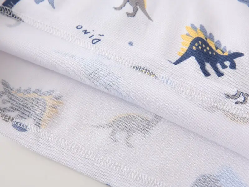 Children's Blue Yellow Dinosaur Polo T-Shirt — feature 15