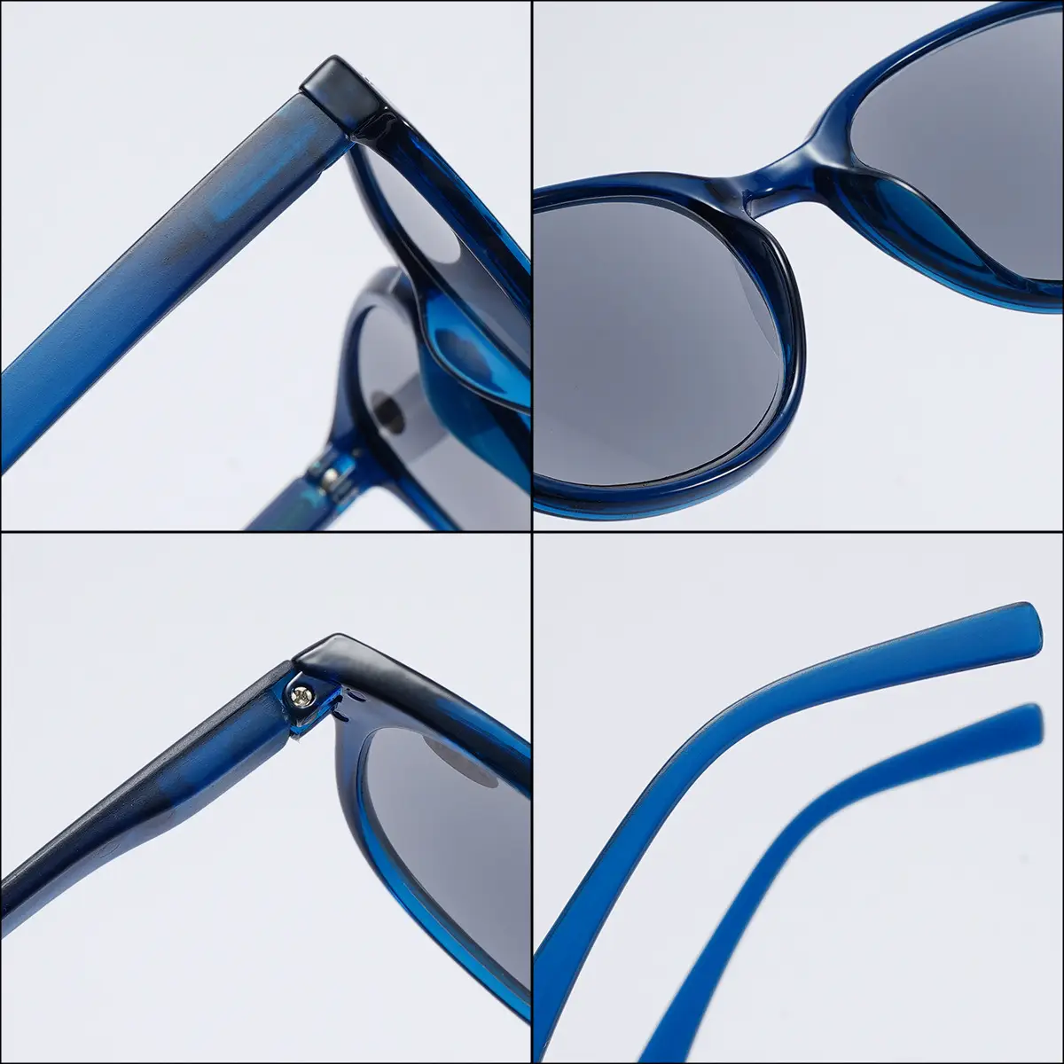 Anti-UV Sunglasses for Men Women PC Frame Blue - Image 8