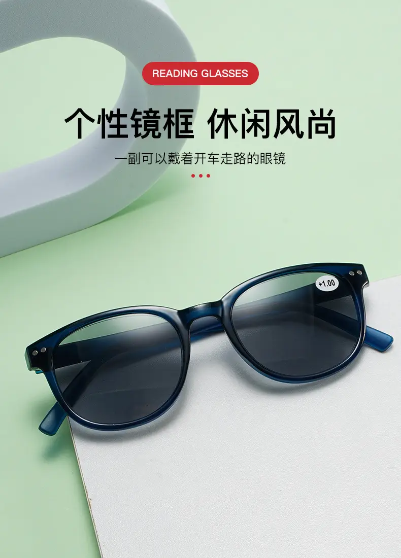 Anti-UV Sunglasses for Men Women PC Frame Blue β feature 4