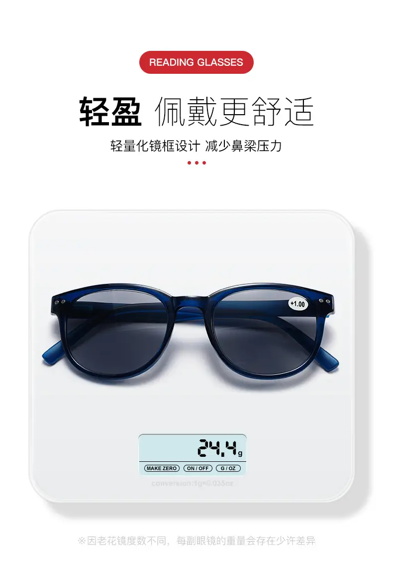 Anti-UV Sunglasses for Men Women PC Frame Blue β feature 5