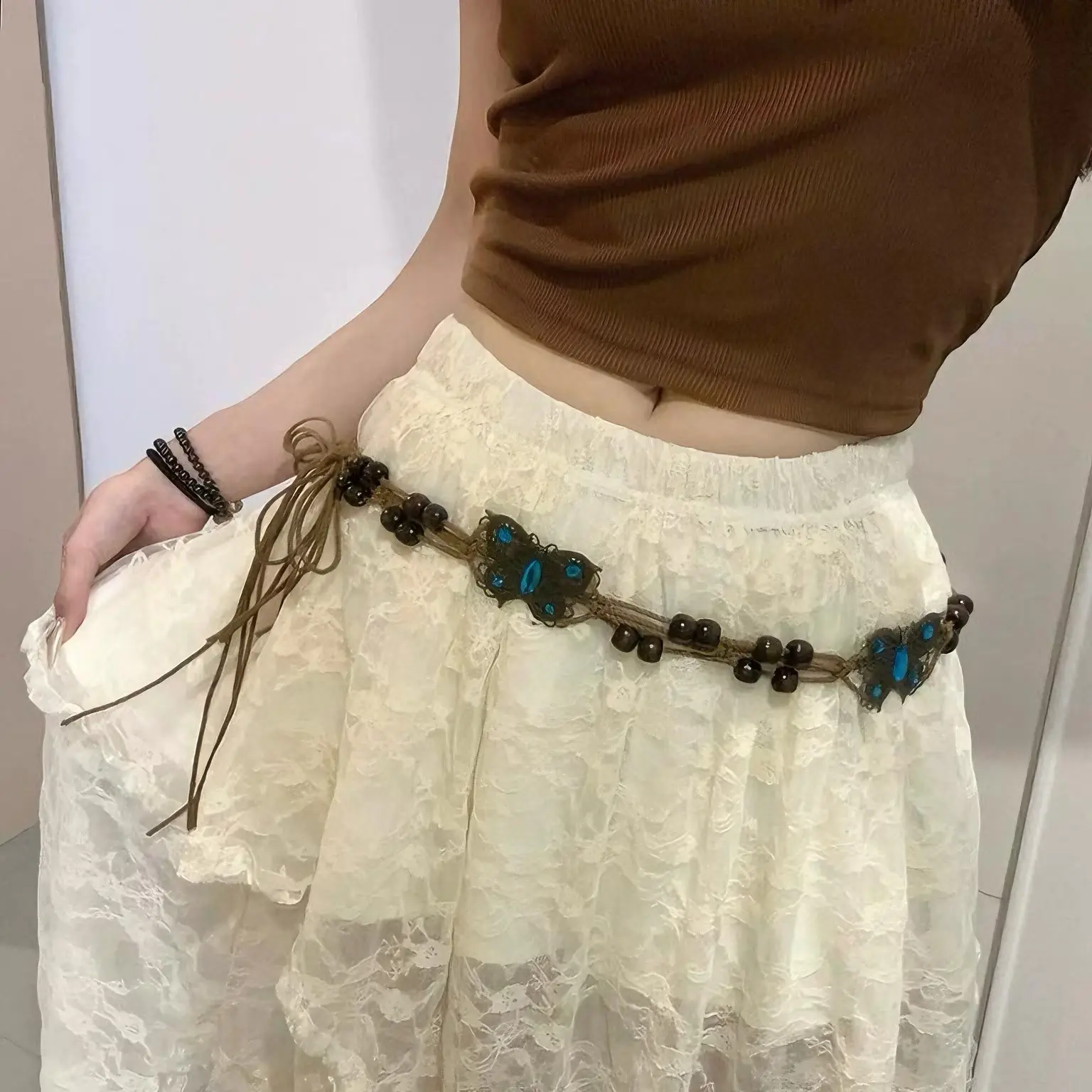 Bohemian Belt Butterfly Waist Chain Women Spring Summer High-end Dress — feature 8