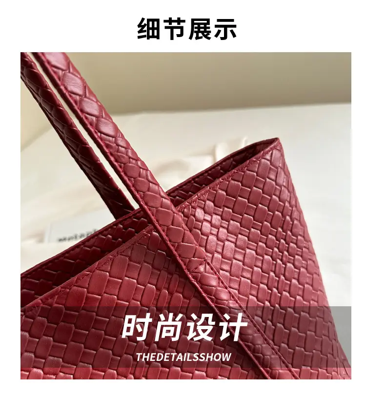 European Woven Large Cap Bag for Women 2025 — feature 2