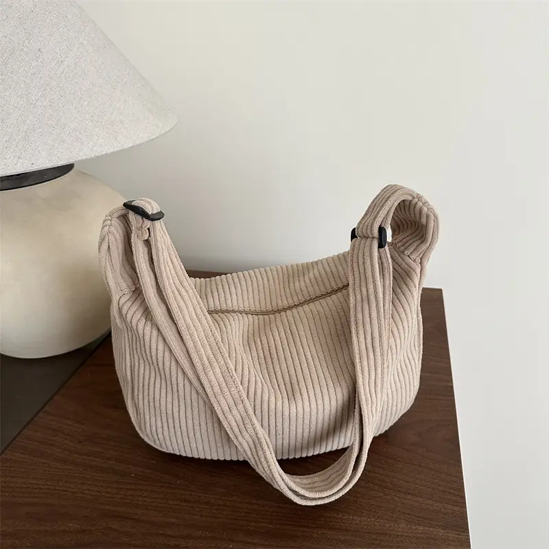 Corduroy Square Bag for Women Summer Carry - Image 11