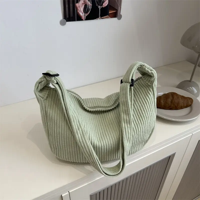 Corduroy Square Bag for Women Summer Carry - Image 12