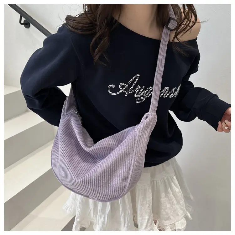 Corduroy Square Bag for Women Summer Carry — feature 14