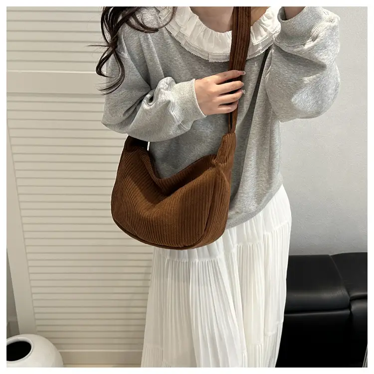 Corduroy Square Bag for Women Summer Carry — feature 8
