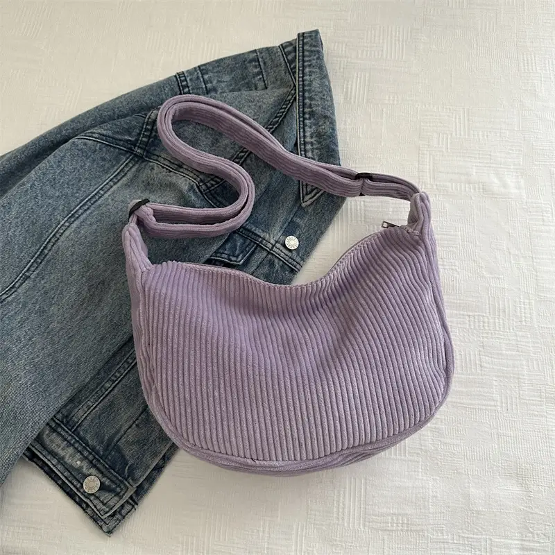 Corduroy Square Bag for Women Summer Carry - Image 6