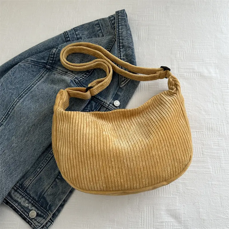 Corduroy Square Bag for Women Summer Carry - Image 7
