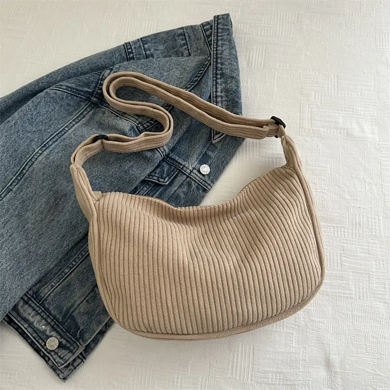 Corduroy Square Bag for Women Summer Carry - Image 8