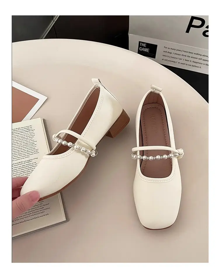 French Style Single-layer Shoes Women's 2025 New Low Heeled Gentle Dress Flat Milk Shoes Fairy Style Soft Bottom Mary Jane Shoes — feature 10