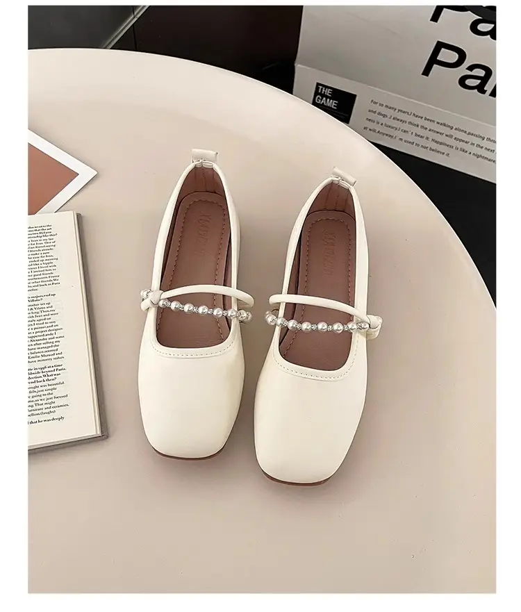 French Style Single-layer Shoes Women's 2025 New Low Heeled Gentle Dress Flat Milk Shoes Fairy Style Soft Bottom Mary Jane Shoes — feature 7