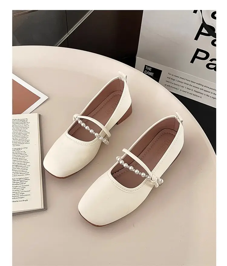 French Style Single-layer Shoes Women's 2025 New Low Heeled Gentle Dress Flat Milk Shoes Fairy Style Soft Bottom Mary Jane Shoes — feature 9