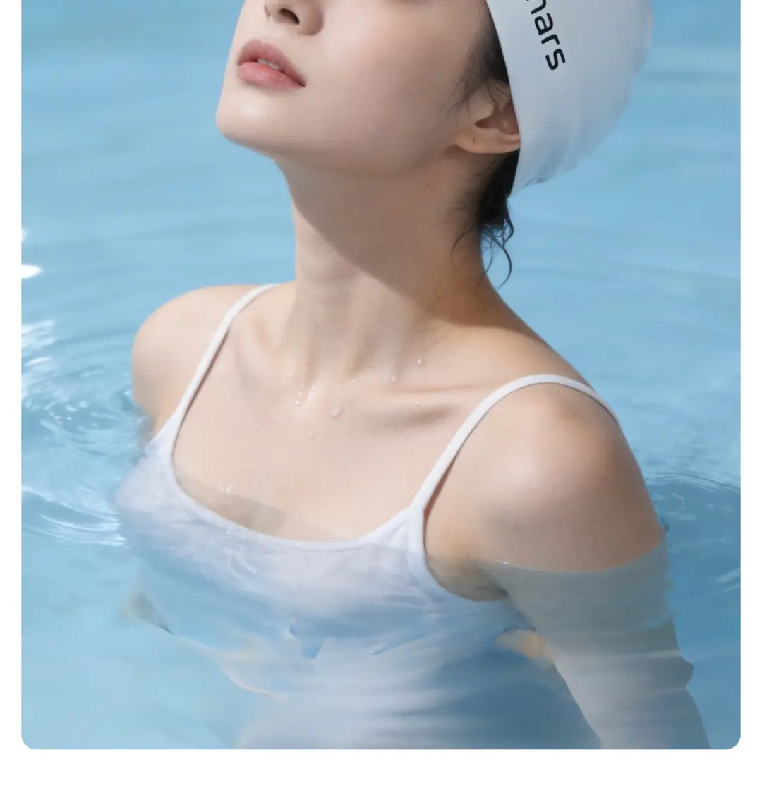 Swimming Cap for Men and Women, Adult, Long Hair, Waterproof, Professional Large Head Circumference, Ear Protection Silicone Swimming Cap A020A — feature 17