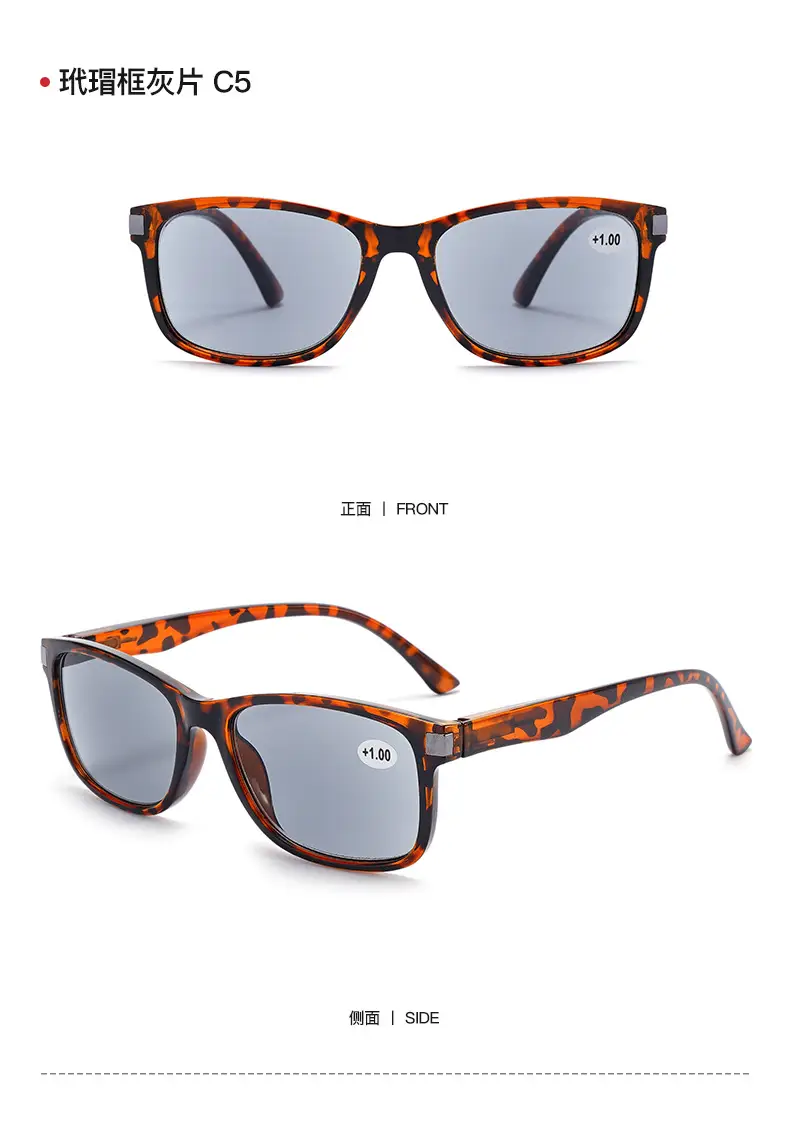 Men Square Sunglasses with Spring Hook & Green Lens β feature 16