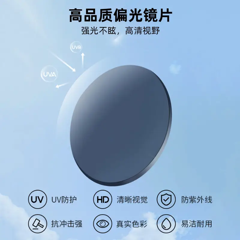 Black Cat-Eye Sunglasses UV Protection Polarized - Image 48