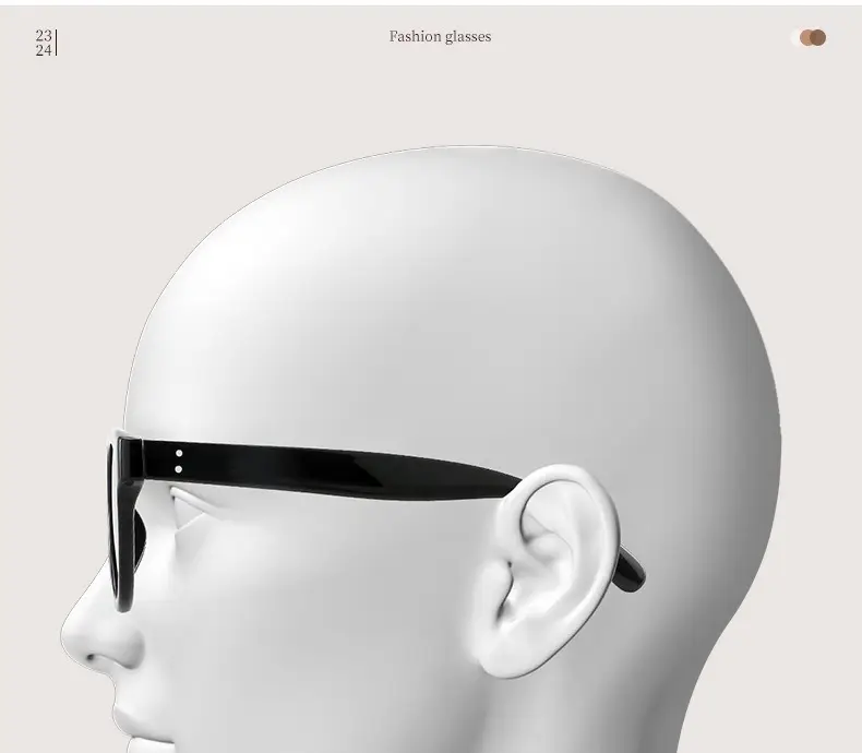 Black Cat-Eye Sunglasses UV Protection Polarized β feature 8