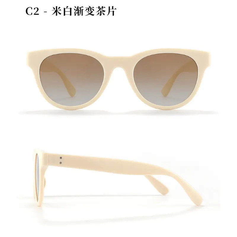Black Cat-Eye Sunglasses UV Protection Polarized - Image 13