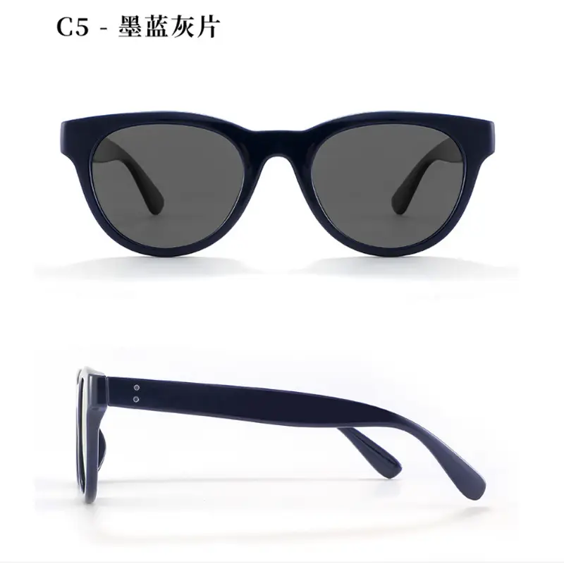 Black Cat-Eye Sunglasses UV Protection Polarized - Image 14