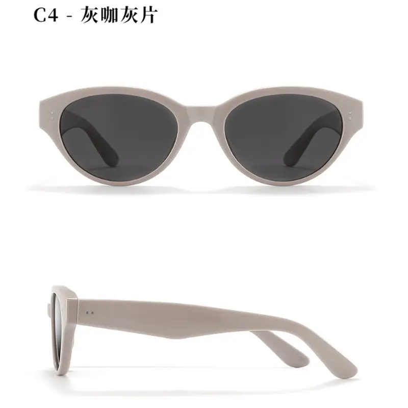 Black Cat-Eye Sunglasses UV Protection Polarized - Image 2