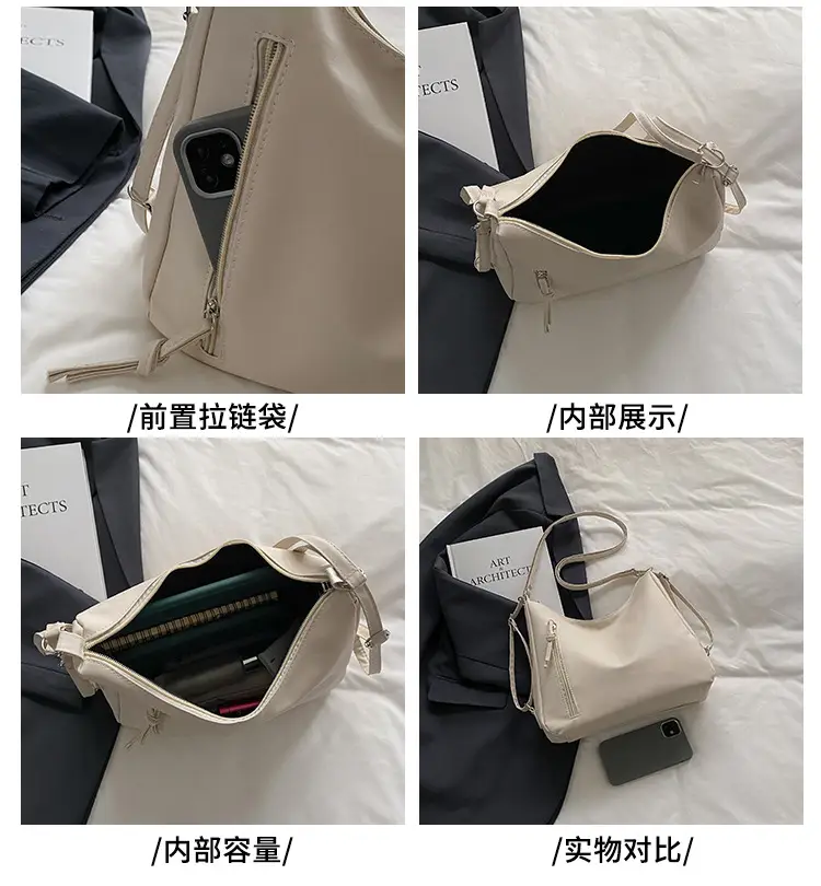 White Korean Style Shoulder Bag for Women — feature 4