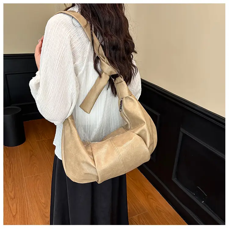 Brown Leather Crossbody Bag for Women Large Capacity — feature 16