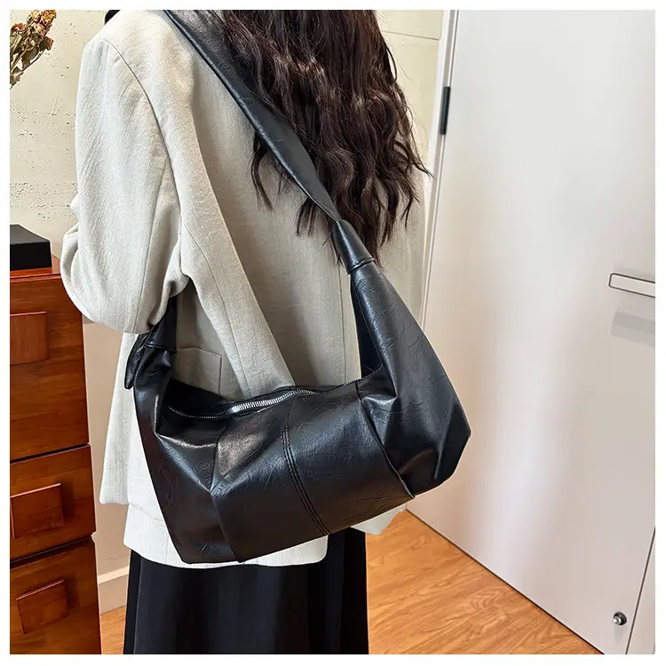 Brown Leather Crossbody Bag for Women Large Capacity — feature 24