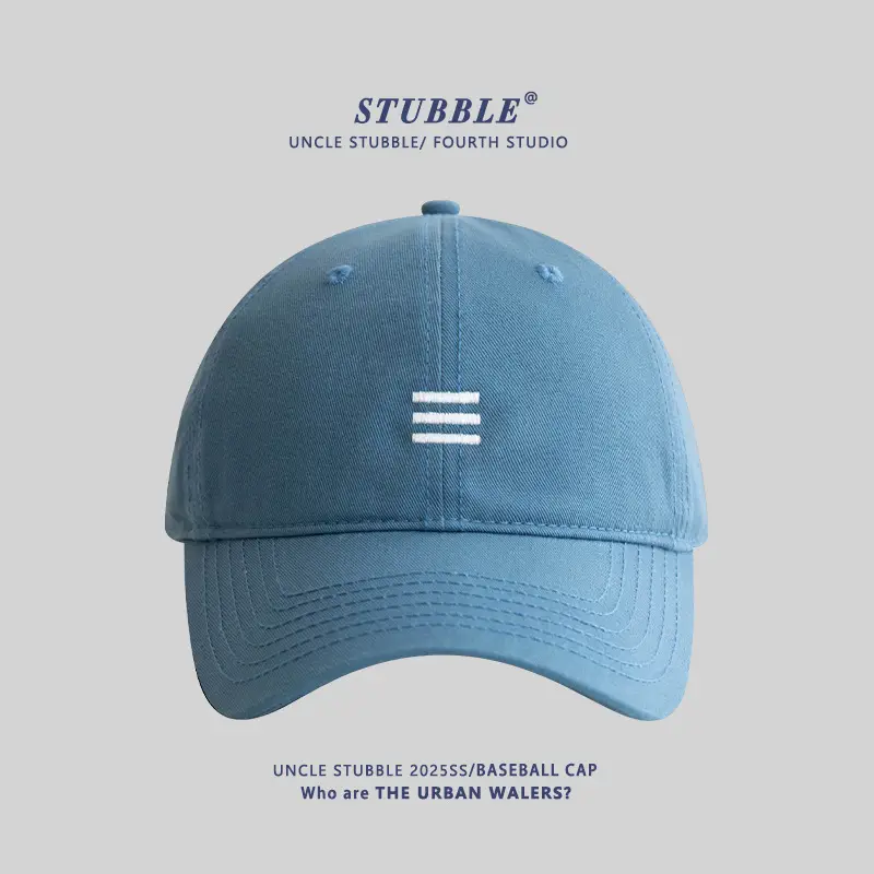Unisex Duckbill Baseball Cap Blue Large Head - Image 3