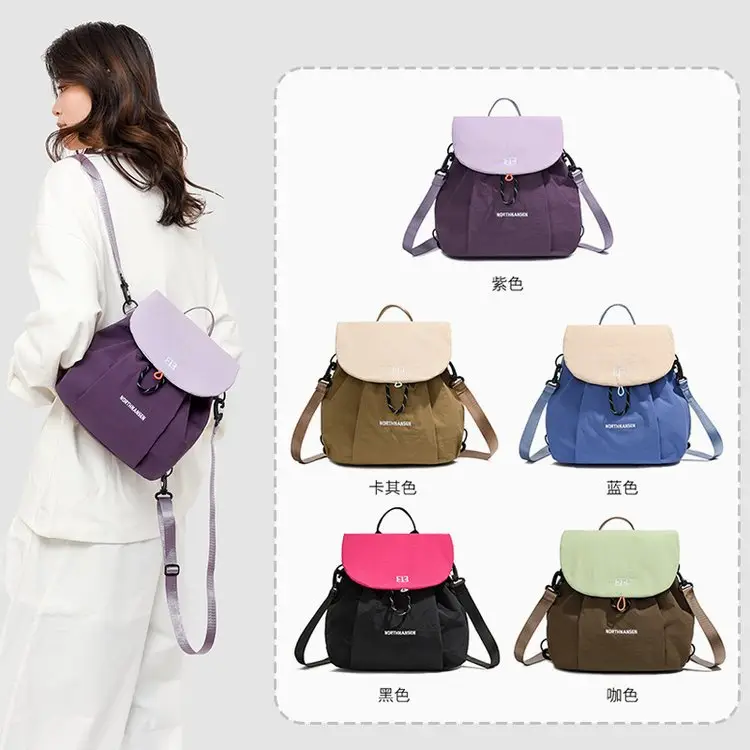 Women's Purple Crossbody Backpack Summer Travel Multi-Purpose