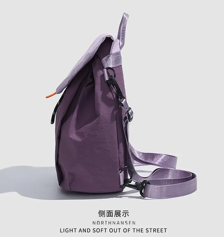 Women's Purple Crossbody Backpack Summer Travel Multi-Purpose — feature 20