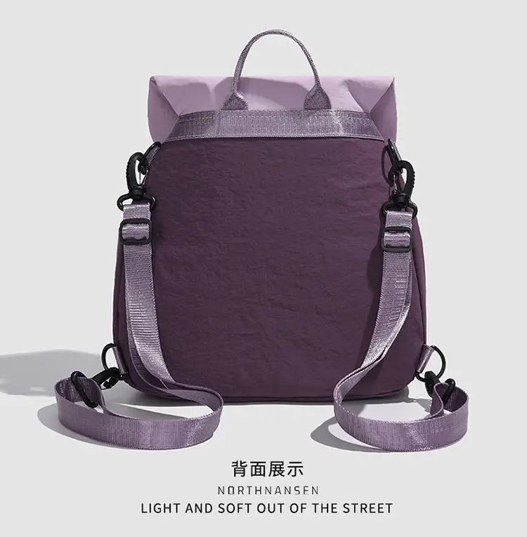 Women's Purple Crossbody Backpack Summer Travel Multi-Purpose — feature 21