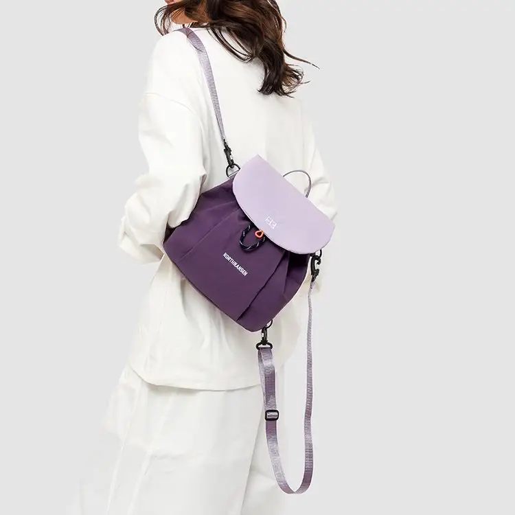 Women's Purple Crossbody Backpack Summer Travel Multi-Purpose — feature 65