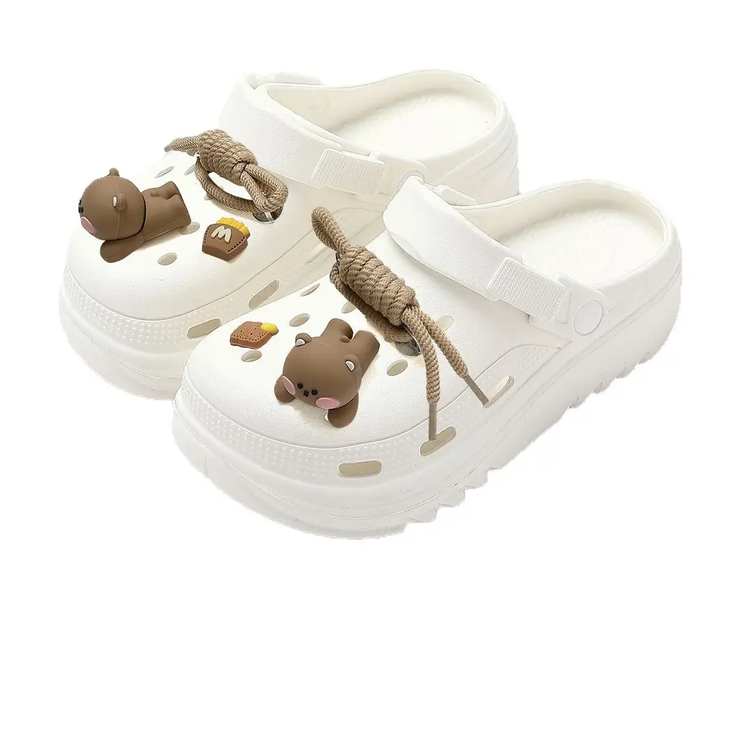 Summer Eva Non-Slip Soft Thick-Soled Sandals for Outdoor Wear at the Beach and Beach Vacation, Women's Wet Water Hole Shoes - Image 4