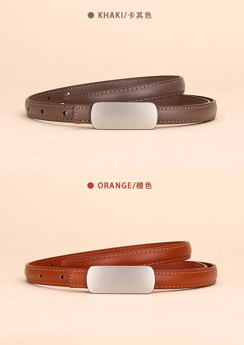 White Thin Fashion Belt for Women Business Suit — feature 12