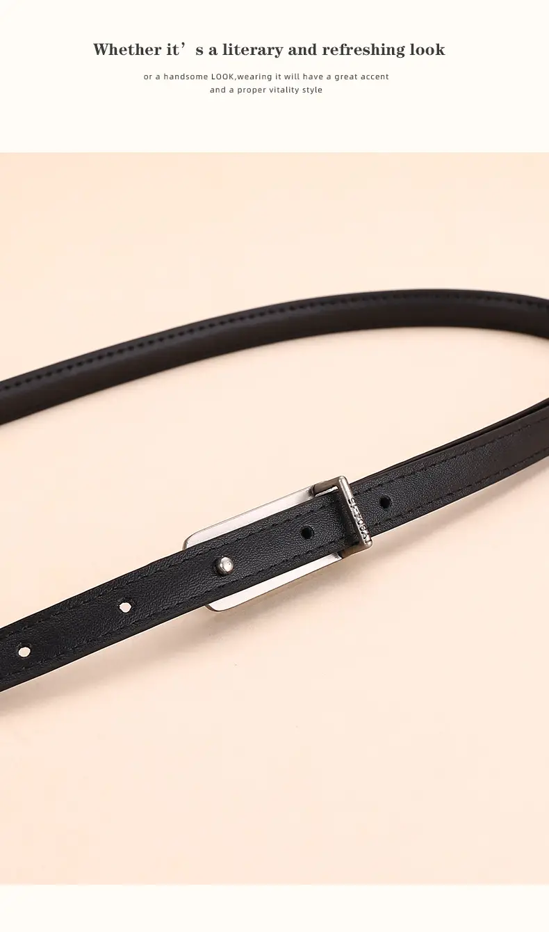 White Thin Fashion Belt for Women Business Suit — feature 18