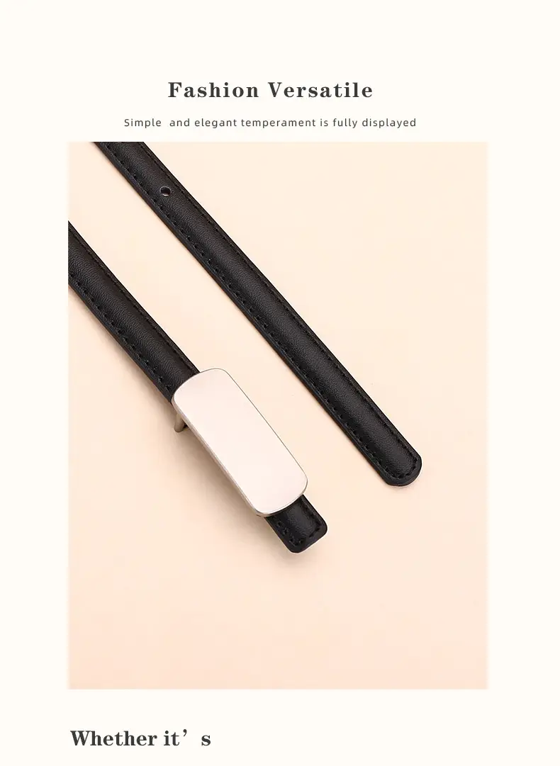 White Thin Fashion Belt for Women Business Suit — feature 21