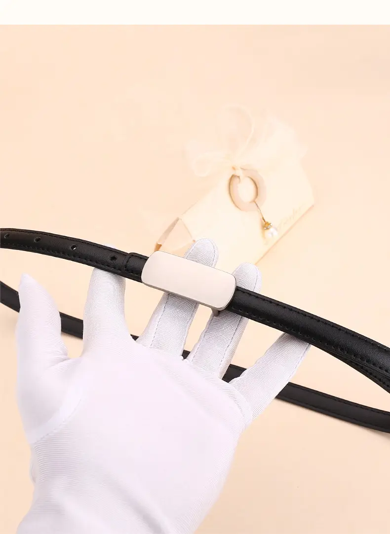 White Thin Fashion Belt for Women Business Suit — feature 22