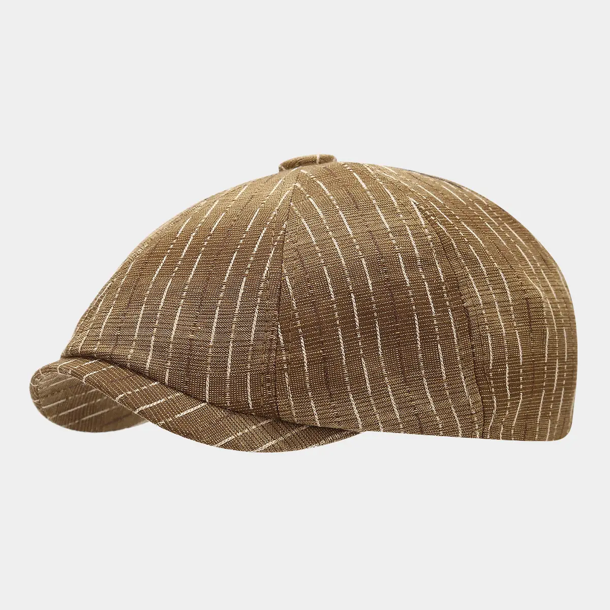 Japanese Striped Retro Forward Cap Women Spring Autumn Summer Outdoor Fashion All-match Cap British Beret Men - Image 2