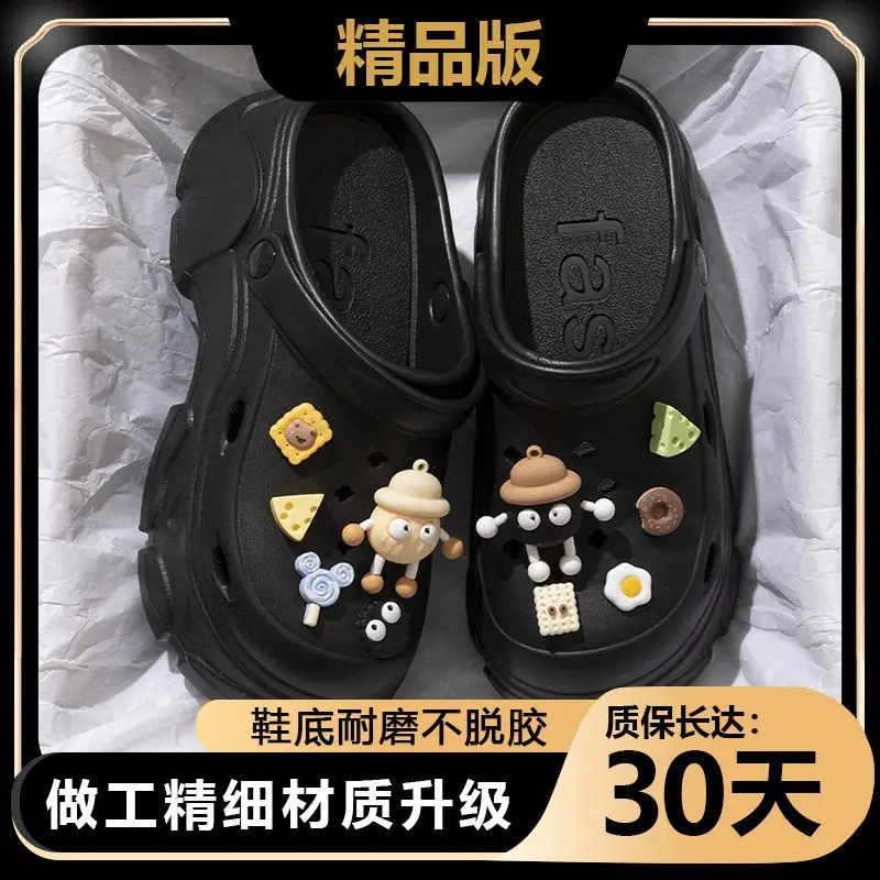 Thick-soled EVA Hole Shoes High-height Shoes Women's Outer Wear 2025 New Non-slip Shoe Slip-on Beach Sandals for Summer - Image 20
