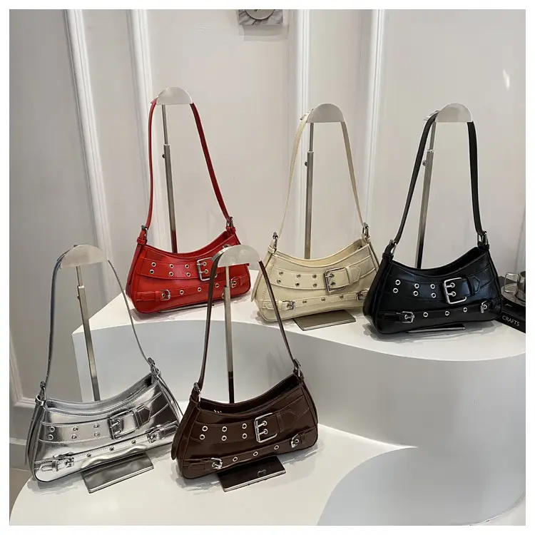 2025 Women's Rivet Style Shoulder Bag with Cool Finish — feature 13