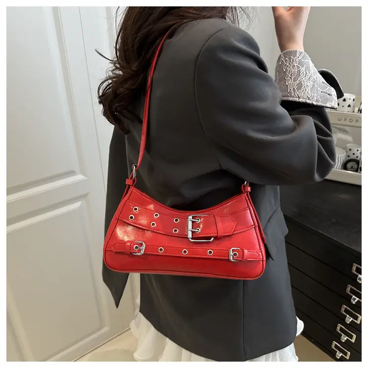 2025 Women's Rivet Style Shoulder Bag with Cool Finish — feature 15